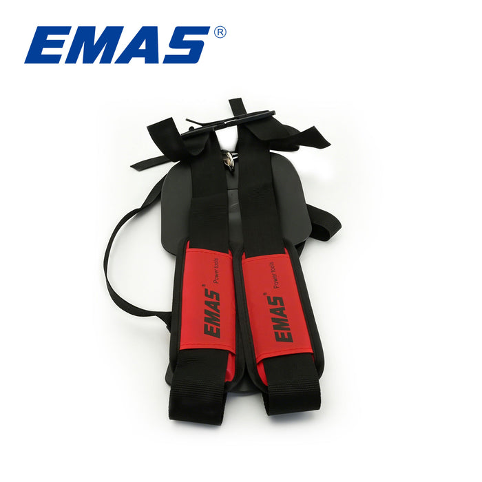 EMAS Red and Black Heavy-Duty Padded Trimmer Shoulder Strap Harness,Gasoline Brush Cutter Accessories Spare Parts