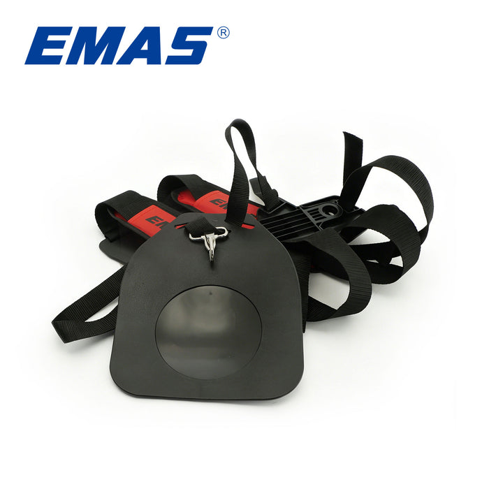 EMAS Red and Black Heavy-Duty Padded Trimmer Shoulder Strap Harness,Gasoline Brush Cutter Accessories Spare Parts