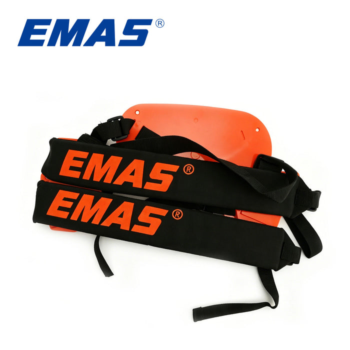 EMAS Orange Brush Cutter Belt, a Durable and Adjustable Strap Made of Abrasion-Resistant and Tear-Resistant Material, Suitable for Backyard Gardening Enthusiasts or Professional Maintenance Workers.