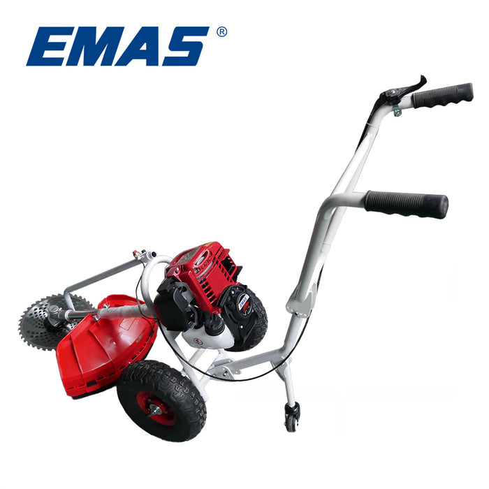 GX35 Engine Trolley Type Brush Cutter With 1pc 40T Alloy Blade 26-9T