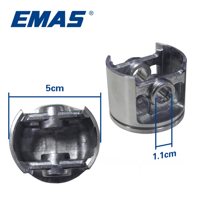 Piezas de motosierra de gasolina 5800 Conjunto de pistón con anillos (45,2 mm)