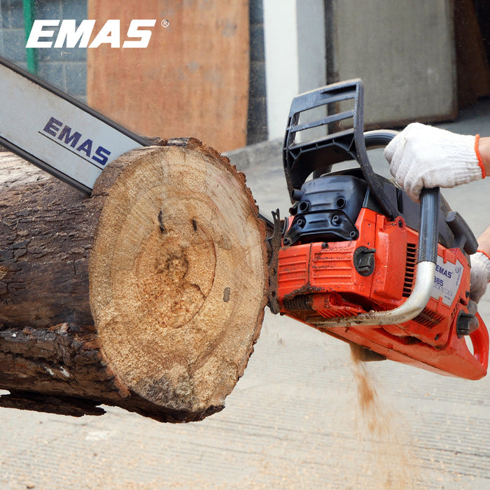 EMAS 365 Gasoline Chain Saw, 65cc 3.4kw Professional Wood Cutting Machine for Logging Operations, Professional Spare Parts Replacement for Compatible Brand, Factory Wholesale Bulk Sale