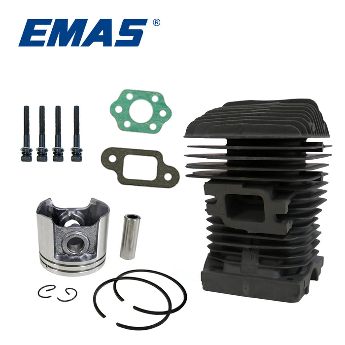 42.5mm Bore Chain Saw Cylinder Piston Needle Cage with Gasket Kit and Matching Screws for EST 250 230 025 023 Gasoline Chain Saw Replacement Parts