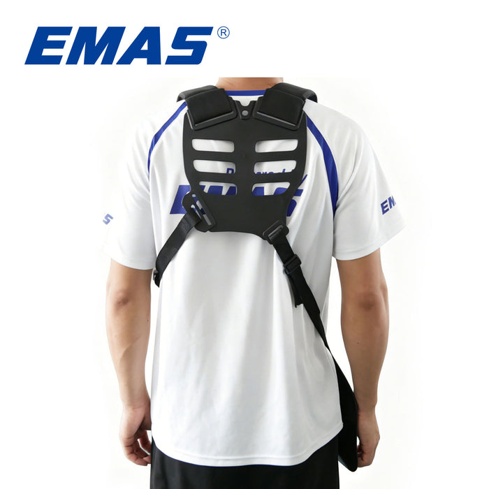 EMAS High Quality Black Comfortable Waist Belt with Double Shoulder Straps, Trimmer Shoulder Strap, Suitable Lawn Mower Strimmer Harness, Garden Lawn Mower Nylon Strap Suitable Lawn Mower Kit.