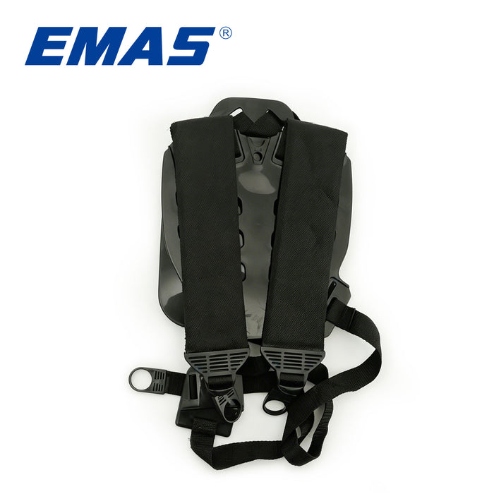EMAS High Quality Black Comfortable Waist Belt with Double Shoulder Straps, Trimmer Shoulder Strap, Suitable Lawn Mower Strimmer Harness, Garden Lawn Mower Nylon Strap Suitable Lawn Mower Kit.