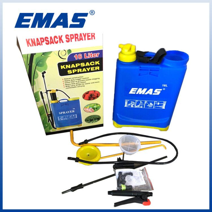 Pulverizador manual agrícola de mochila EMAS de 16 l