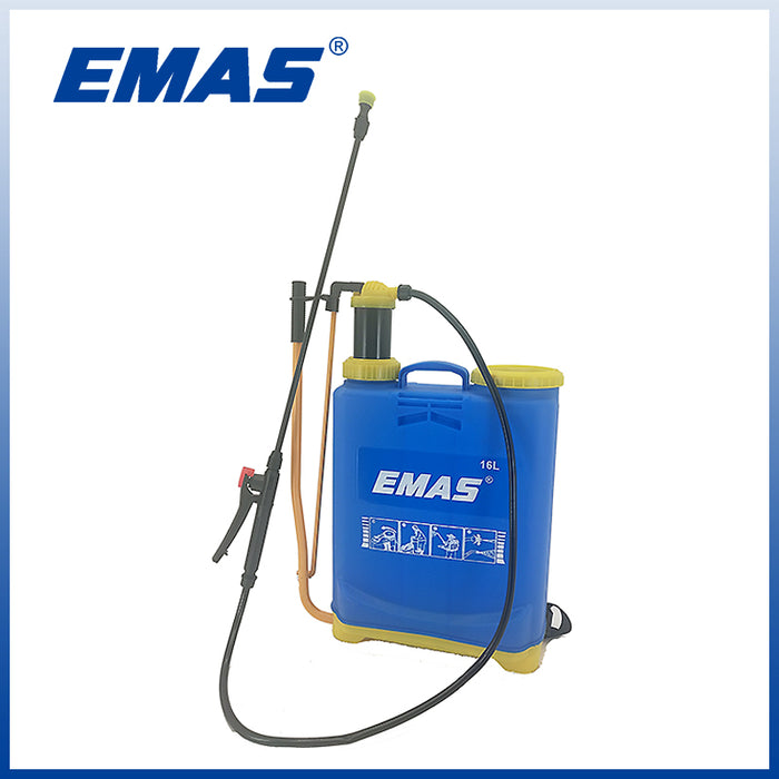 Pulverizador manual agrícola de mochila EMAS de 16 l